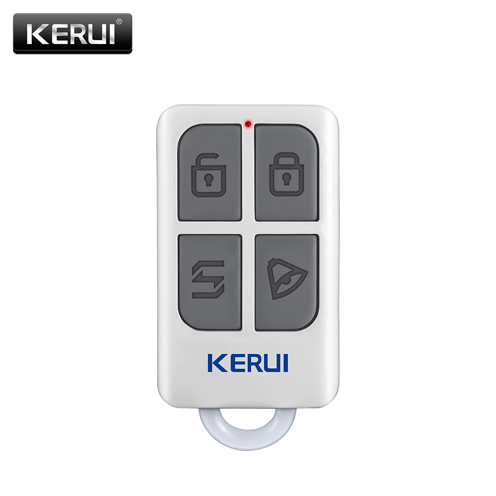 Sim Gsm Alarm - KERUI ไร้สายประสิทธิภาพสูงรีโมทคอนโทรลแบบพกพา 4 ปุ่มพวงกุญแจสําหรับ WIFI GSM