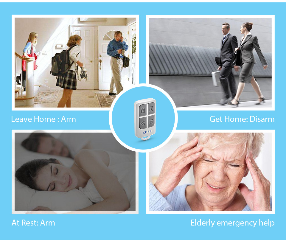 KERUI ไร้สายประสิทธิภาพสูงรีโม - Sim Gsm Alarm บทวิจารณ์และราคา